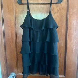 Candie's Black Tiered Ruffle Camisole